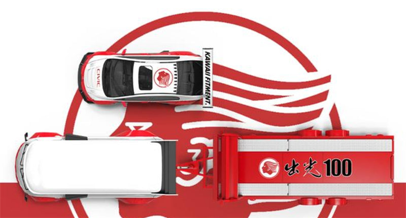 1:64 VW T1 w/ Honda CIVIC #100 Idemitsu Livery BSC DIECAST Limited Edition 499pcs ONLY Model