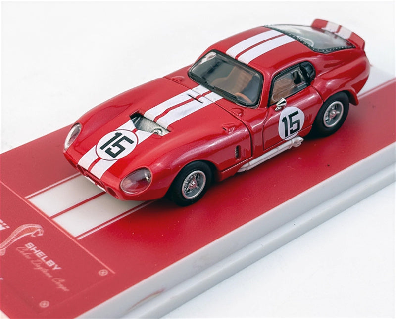 Fine works 64 CXS2601 Ford Shelby Cobra Daytona Coupe Red hardtop #15 Limited Edition 599PCS ONLY 1:64 Car Pre-built Model view1