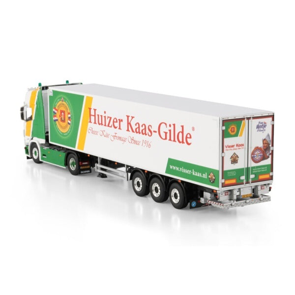 1:50 SCANIA VISSER KAAS R CR20H 4X2 REEFER TRAILER 3 AXLE WSI   Diecast Model