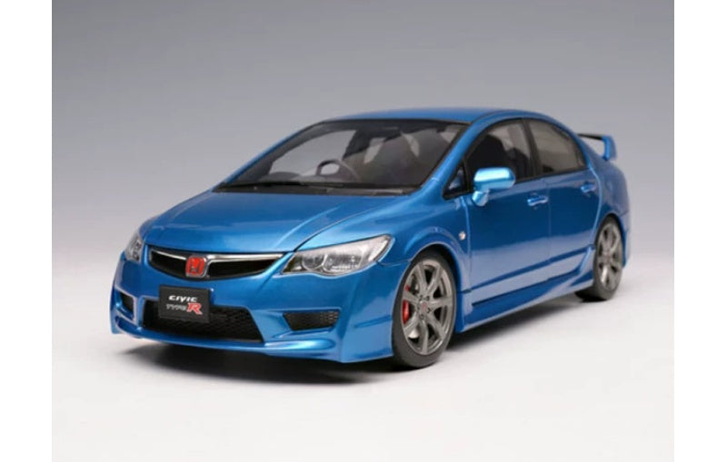 1:18 Honda Civic Type R FD2 Late Version MotorHelix Limited Edition 599PCS ONLY VIVID BLUE PEARL Diecast Model view1
