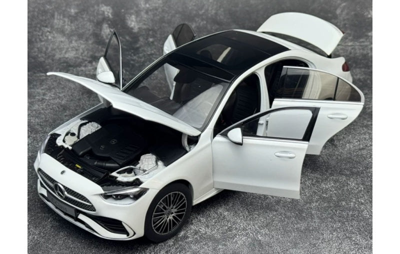 1:18 Mercedes-Benz C-Class C260 2025 NZG Pearlescent White Diecast Model view10