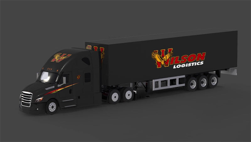 TIMEMICRO x PERKA FREIGHTLINER container transport truck WILSON LOGISTICS Limited Edition 999PCS ONLY 1:64 Truck Pre-built Model view1