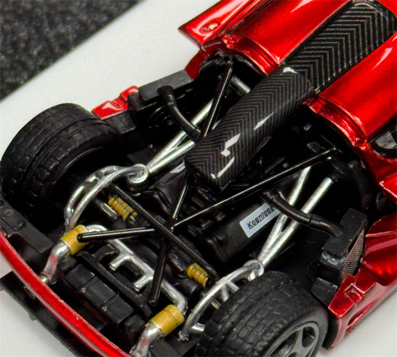 Autobots Models Koenigsegg CCGT Open Cover Edition Transparent Red 1:64 Car Pre-built Model view6