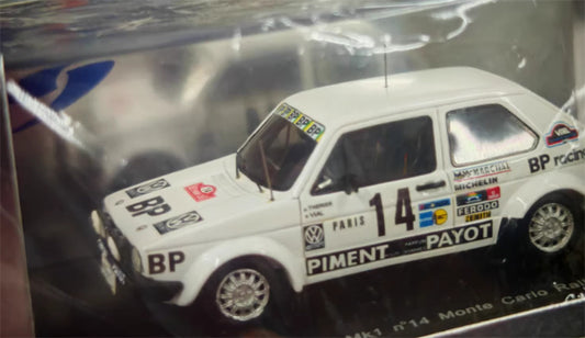 Spark Volkswagen VW Golf Mk1 n°14 Monte Carlo Rally 1980 1:43 Car Pre-built Model view1