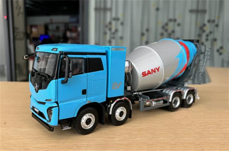1:35   EV Sany  Light Blue Diecast Model