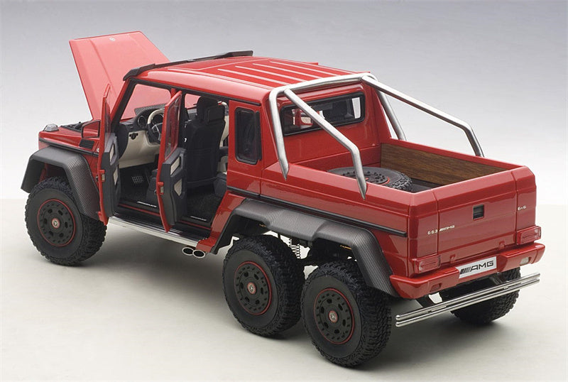 AUTOART MERCEDES BENZ G-CLASS G63 AMG 6X6 2013 Red 1/18 car Pre-a Model