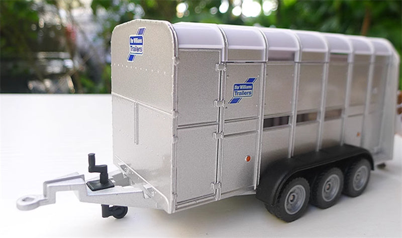 FLOZ IWillams animal transport truck trailer silver 1:32 Truck Accessories Pre-built Model