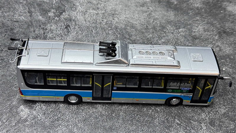 Beijing Public Transport Huayu BJD-WG120DK 118 Road trolley bus 1:64 Bus Pre-built Model view9