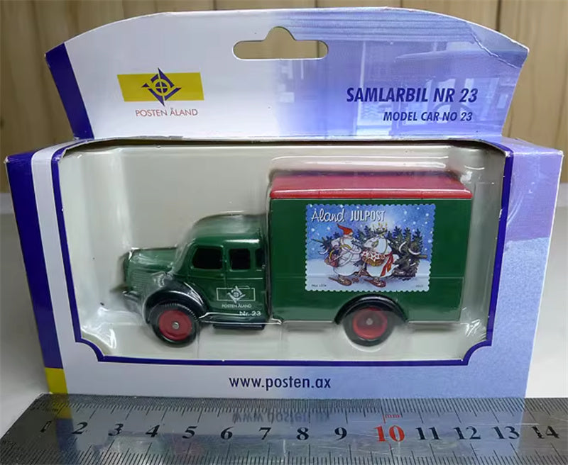 CORGI Samlarbil NR 23 Christmas Snowflake Painted Postal Express Vehicle 1:43 Truck Pre-built Model