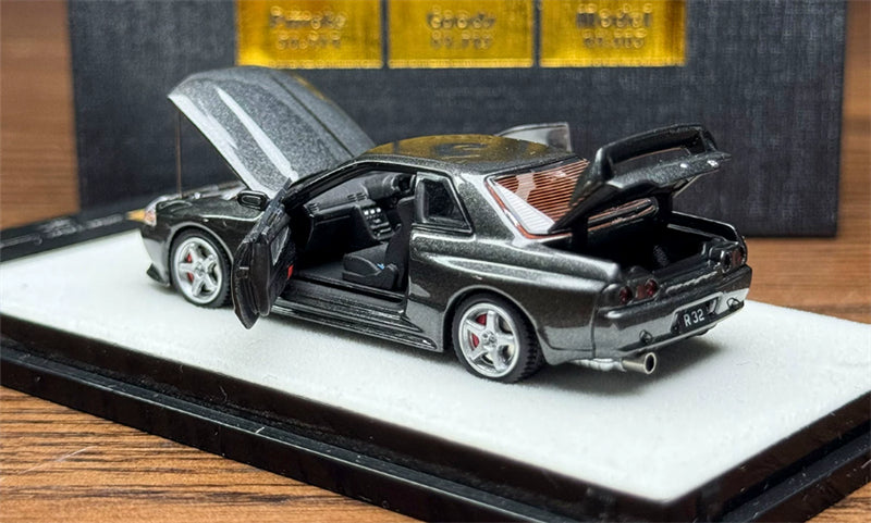 1:64 Nissan GTR R32  Metallic Gray PGM Regular Version Limited Edition 999PCS ONLY DIECAST Model