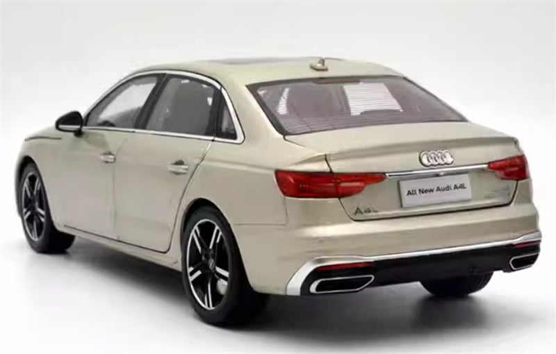 FAW AUDI A4L 2020 light yellow 1:18 Car Pre-built Model view2