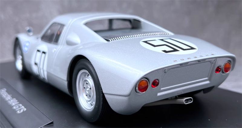 NOREV Porsche 904 GTS #50 silver 1:18 Car Pre-built Model view2