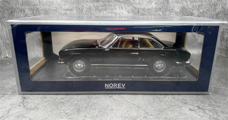 NOREV Peugeot 504 Coupe hardtop black 1972 1:18 Car Pre-built Model view10