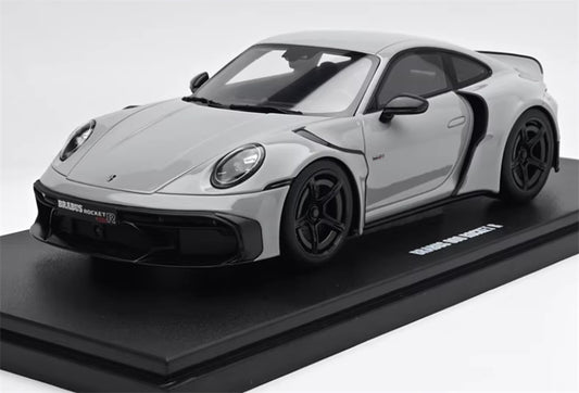 1:18 PORSCHE 911 BRABUS 900 ROCKET-R  Grey  GT SPIRIT No display box Limited Edition Resin Car Model