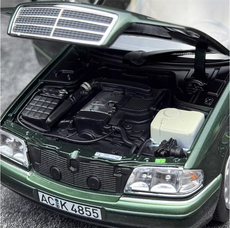 NOREV Mercedes Benz C-CLASS 1993 dark green 1:18 Car Pre-built Model view7