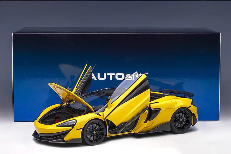 AUTOART McLaren 600LT sports car yellow 1:18car Pre-a Model
