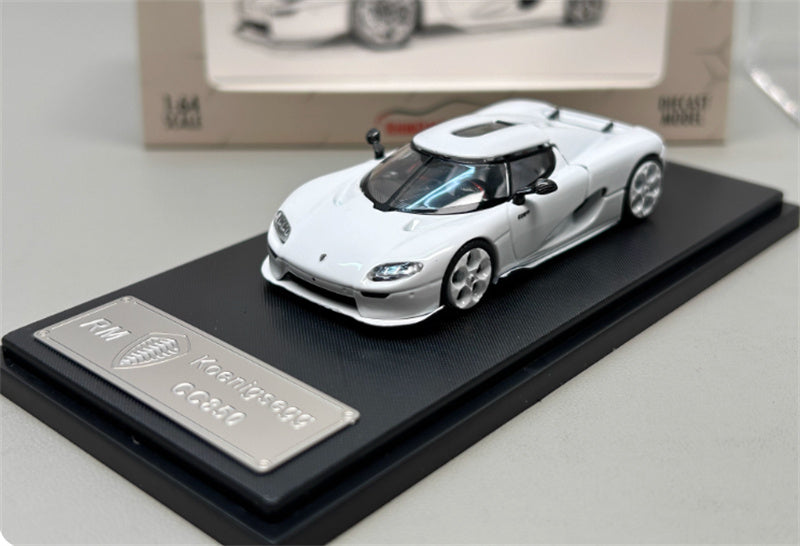 Rhino Model Koenigsegg CC850 Supercar Limited Edition 999PCS ONLY white 1:64 Car Pre-built Model view2