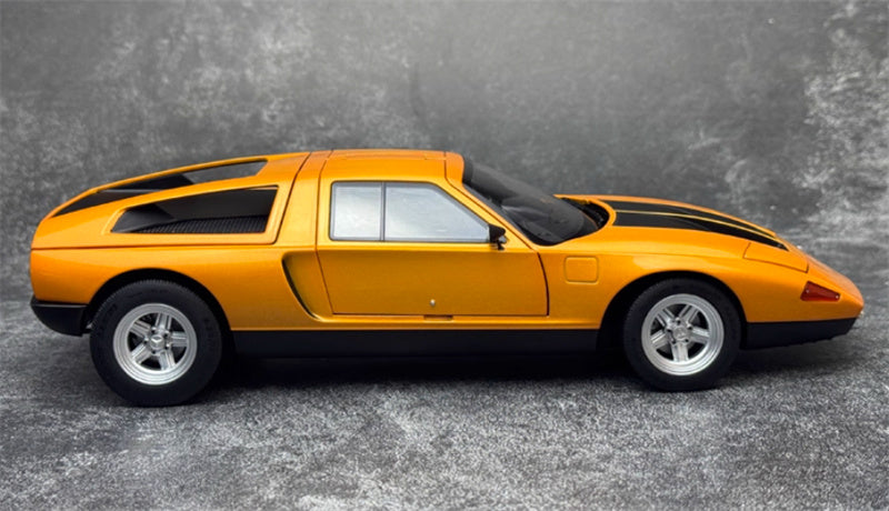 NOREV Mercedes Benz C111 Gull Wing Door Concept Car orange 1:18 Car Pre-built Model view6