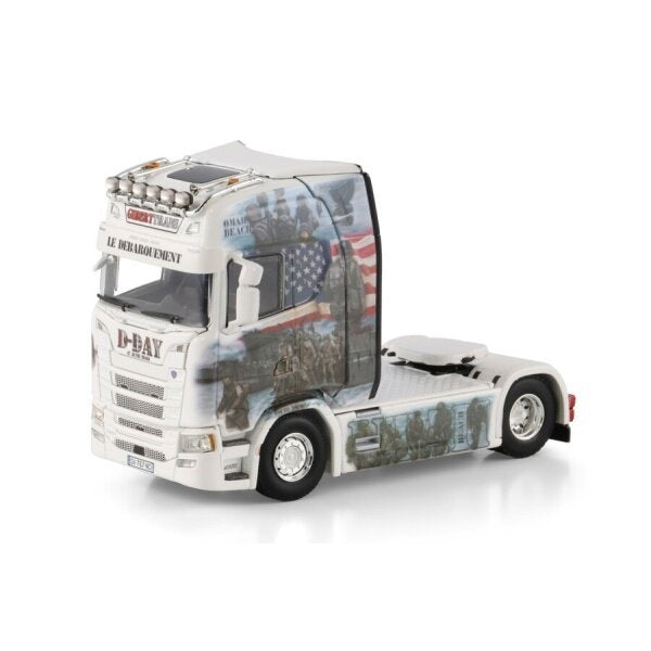 1:50 Scania GIBERTTRANS (D-DAY) S HIGHLINE CR20H 4X2 WSI DIECAST Model