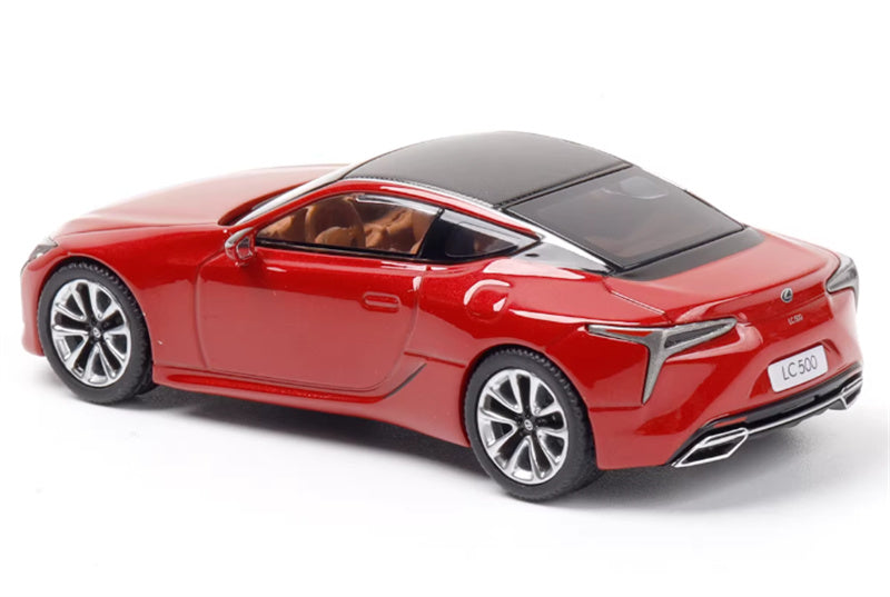 Almost Real Lexus LC500 2018 Radiant Red CL 1:64 Car Pre-built Airliner Model Display view1