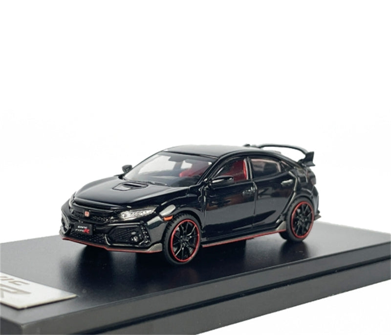 LCD-MODELS Honda Civic Type R FK8 Black 1:64 car Pre-built Model view2