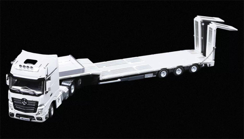 1:64 Mercedes-Benz Actros white TIMEMICRO x PERKA DIECAST Trailer & Tractor Model