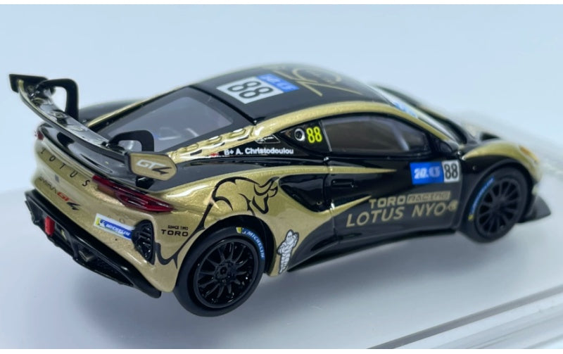 1:64 Lotus EMIRA GT4 2023 Yellow KiloWorks #88  DIECAST Model