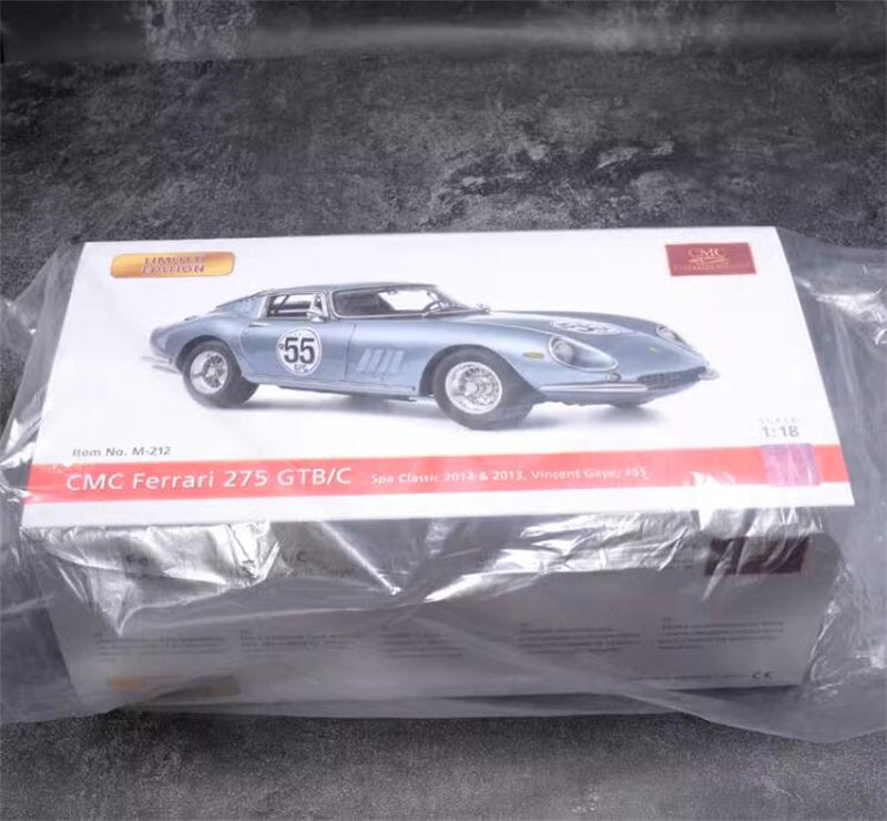 CMC Ferrari 275 GTB/C 1966 Classic sports car #55 1:18car Pre-a Model