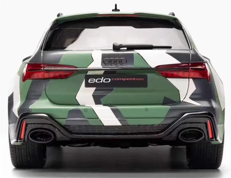 1:18 Audi ABT RS6 Avant C8  military green camouflage  GT SPIRIT W/ roof box Limited Edition 888PCS ONLY Resin Car Model