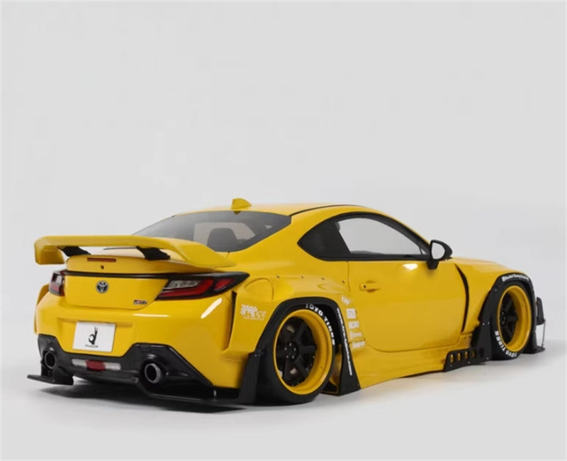 1:18 Toyota GR86 Rocket Bunny  Yellow GT SPIRIT  Resin Model