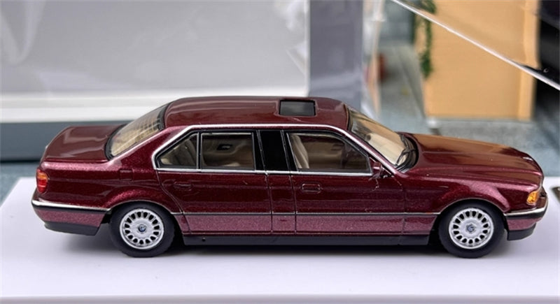 1:64 BMW E38 7 Series L7 96-98 Cherry Red DCM DIECAST Limited Edition 499pcs ONLY Model