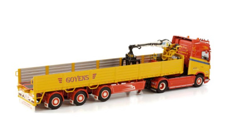 WSI  VOLVO FH5 GLOBETROTTER 4X2 BRICK TRAILER - 3 AXLE GOYENS 1/50 Truck Pre-built Model