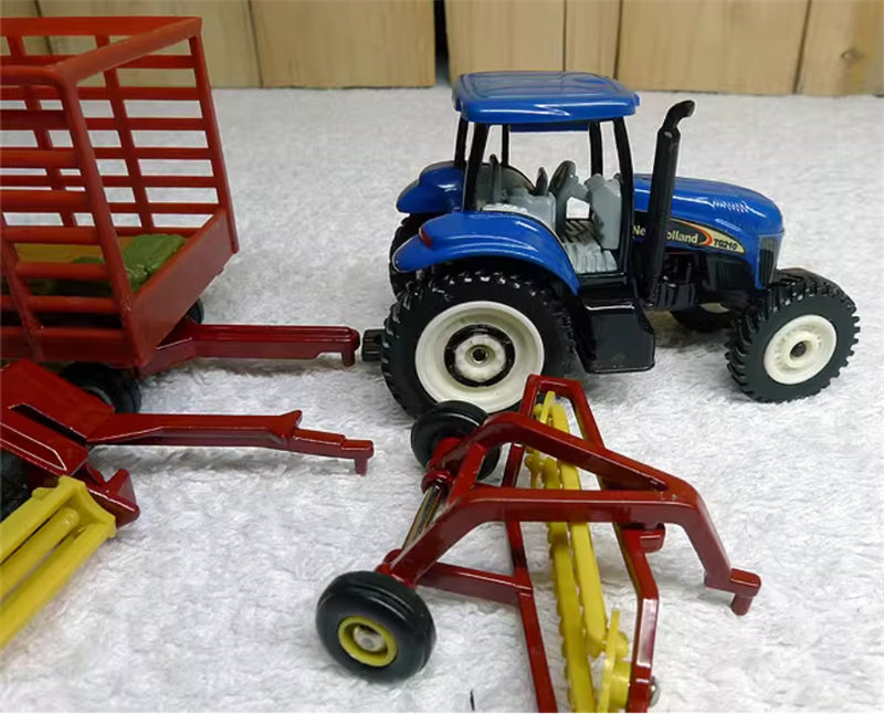 ERTL New Holland TG210 tractor trailer Haying Set red 1:64 Truck Pre-built Model