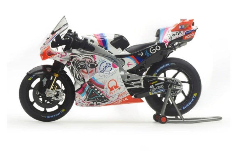 1:12 Ducati Pramac MOTO GP24 Catalonia Grand Prix 21# KiloWorks Diecast Model view3