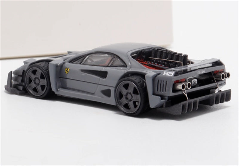 Autobots Models Ferrari F40 Yasid sports car Explosive redesign grey 1:64 Car Pre-built Model view4
