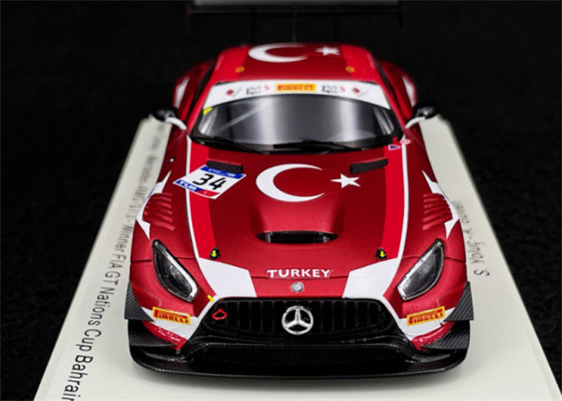 1:43 Spark Team Turkey Mercedes AMG GT3 Winner FIA GT Nations Cup Bahrain 2018 view5