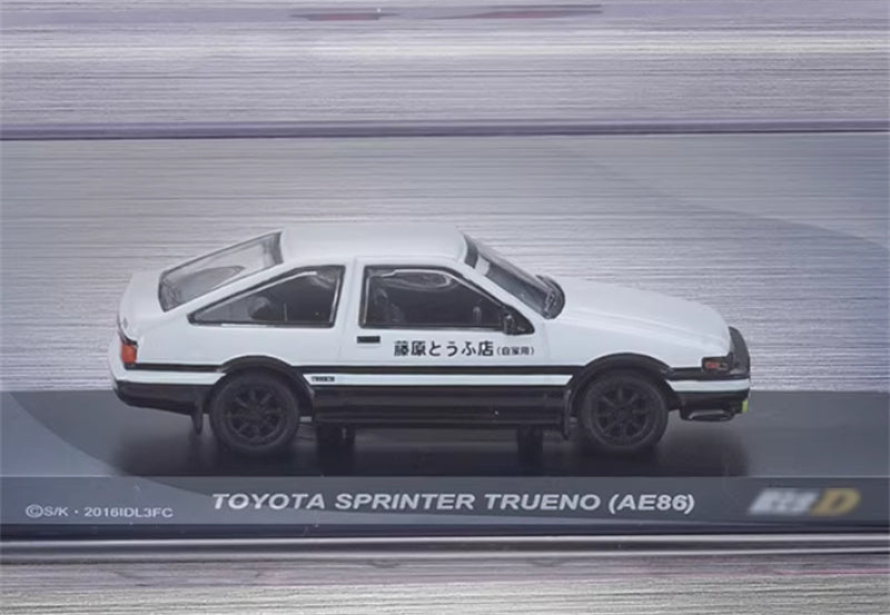 KYOSHO Toyota Sprinter Trueno AE86 White 1:64 Car Pre-built Airliner Model Display view4