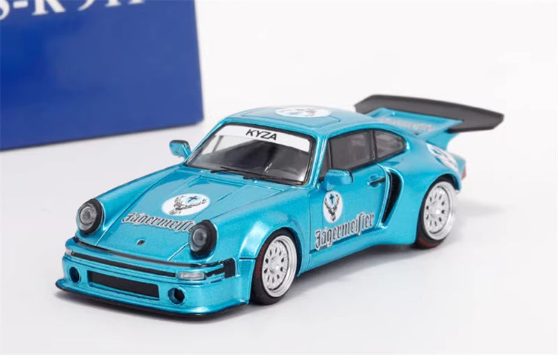 SW Porsche Carrera 911 KS-R modified Wild Ice Blue Limited Edition 999PCS ONLY 1:64 car Pre-built Model view5