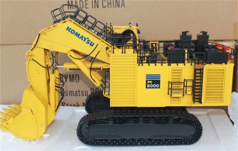 BYMO KOMATSU PC8000-11 Diesel Mining Excavator Shovel yellow 1:50 DIECAST Truck Lorry