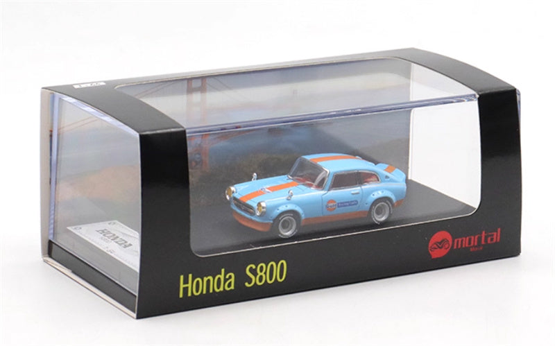 Mortal Honda S800 Limited Edition 299PCS ONLY Gulf Painting 1:64 Car Pre-built Model view11