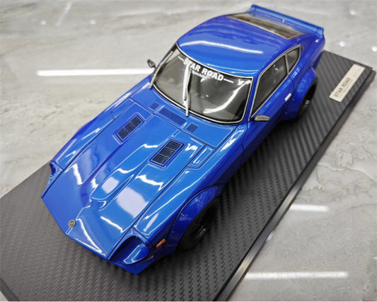 IGNITION MODEL Nissan Fairlady ZS30 STAR ROAD Metallic Blue 1:18 Car Pre-built Model view1