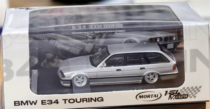 Mortal BMW E34 TOURING 5 Series Silver Lowered Version Limited Edition 799PCS ONLY 1:64 Car Pre-built Model view8