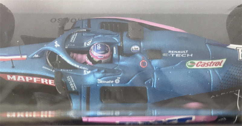 Spark Alpine A522 BWT 7th Monaco GP 2022 FERNANDO ALONSO 1:43 Car Pre-built Model view9
