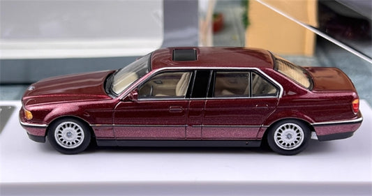 1:64 BMW E38 7 Series L7 96-98 Cherry Red DCM DIECAST Limited Edition 499pcs ONLY Model