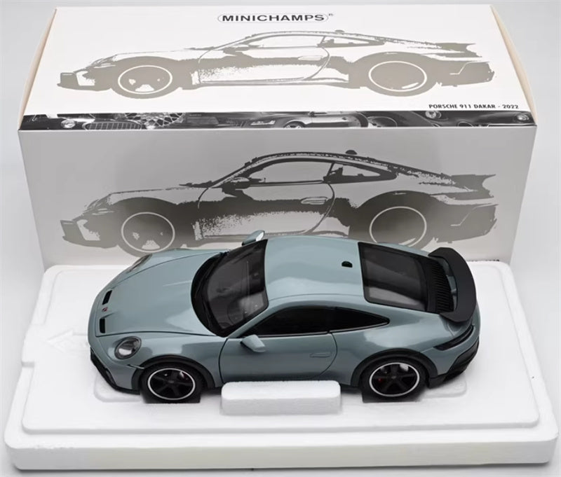 1:18 PORSCHE 911 DAKAR 2022 Metal green  MINICHAMPS  DIECAST Car Model
