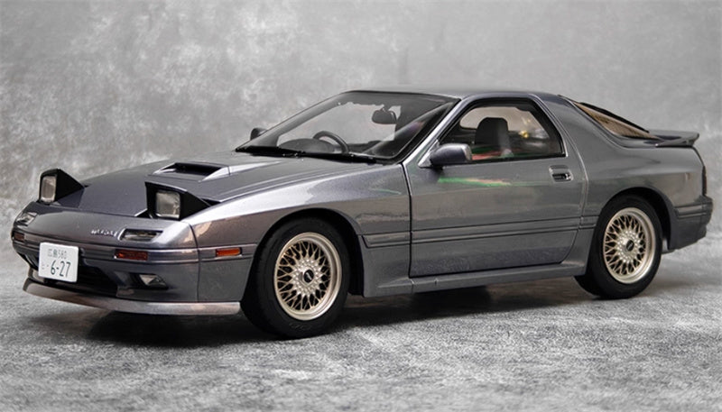 WHELART Mazda Savanna RX-7 FC3S Unlimited Edition Metallic Gray Limited Edition 1:18 Car Pre-built Model view1