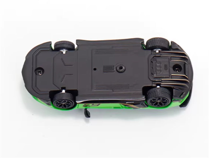Max well Lamborghini Aventador SVj 63 # Pearl green hardtop 1:64 Car Pre-built Airliner Model Display view2