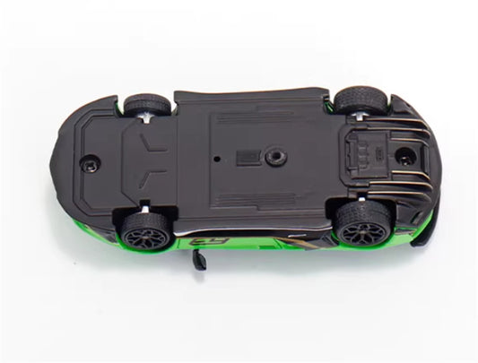 Max well Lamborghini Aventador SVj 63 # Pearl green hardtop 1:64 Car Pre-built Airliner Model Display view2