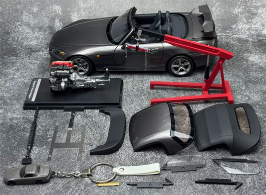 1:18 Honda S2000 TYPE S 2007 Metallic Moonstone Grey MOTORHELIX Limited Edition 499PCS ONLY DIECAST Model