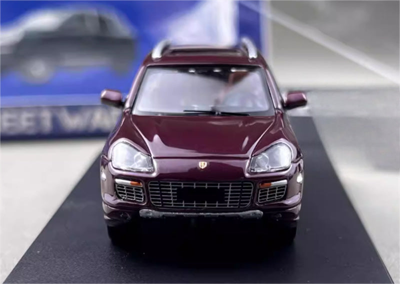 SW Porsche Cayenne Turbo S Claret Limited Edition 499PCS ONLY 1:64 car Pre-built Model view5